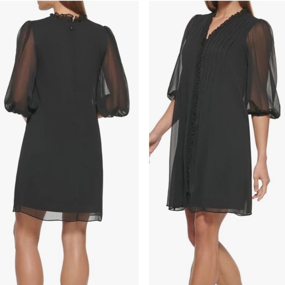 DKNY Knee length long sleeve Dress 6